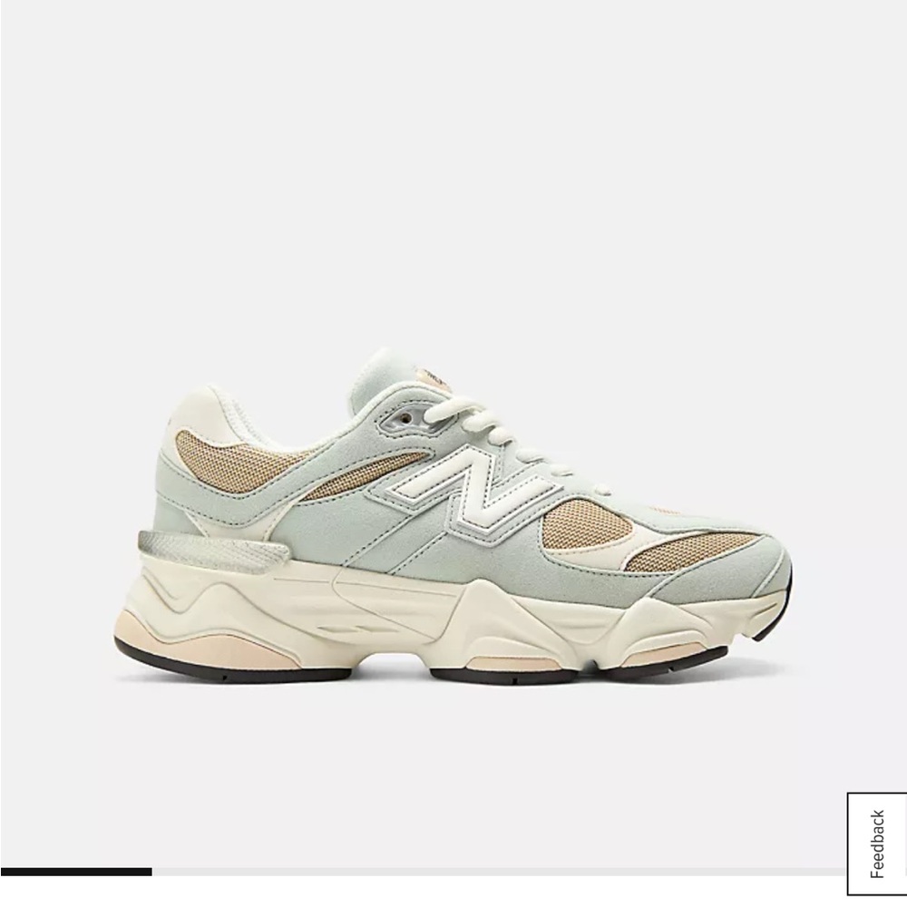 New Balance Kids Sneakers in Pale Green and Beige